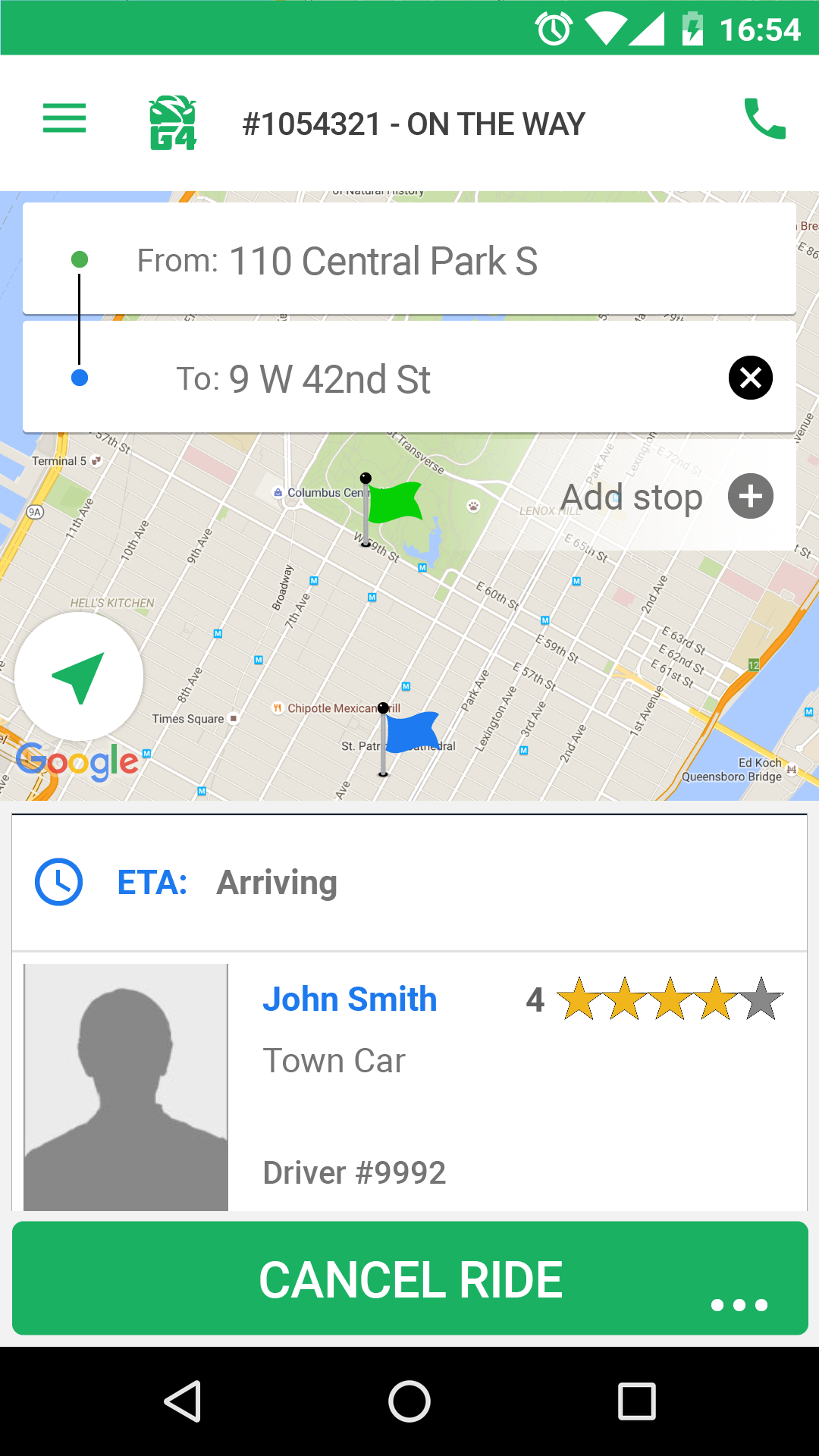 Check the app for real-time updates on your rideshare's arrival.